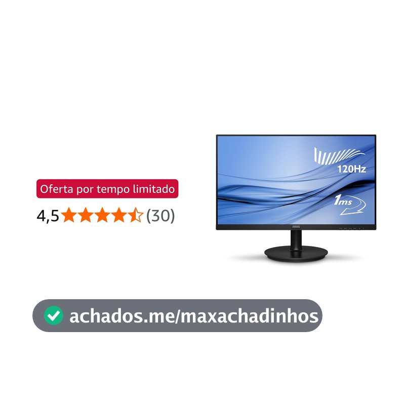 Monitor Philips 27" 120Hz 1ms Gaming Alto-falantes 271V8LAB3