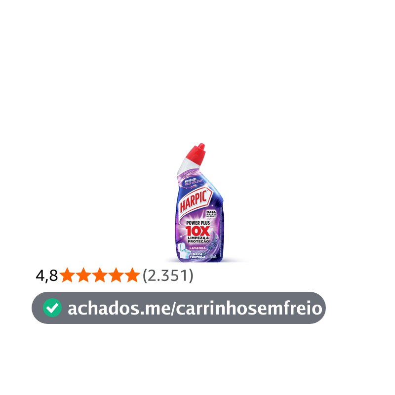 Harpic Power Plus Desinfetante e Desodorizador Sanitário em Gel Lavanda 500ml