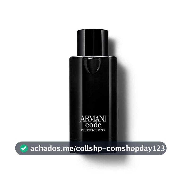 Armani Beauty, Armani Code Eau de Toilette, Giorgio Armani, Perfume Masculino Refilável, Fragrância Oriental Amadeirada com Notas de Tangerina Verde, Lavanda, Fava Tonka e Cedro