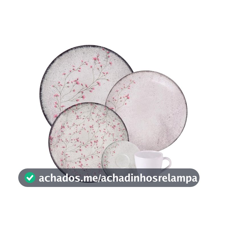 Tramontina Aparelho de Jantar Floralis em Porcelana Decorada 20 Peças