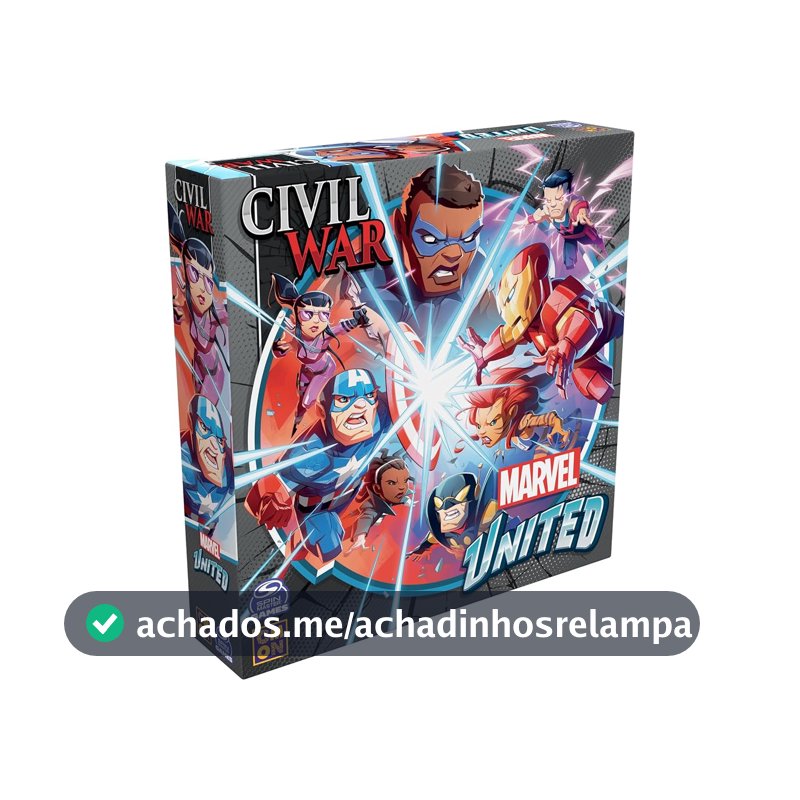 asmodee, Marvel United: Civil War (Expansão), Jogo de Tabuleiro, 1 a 4 jogadores, 40min