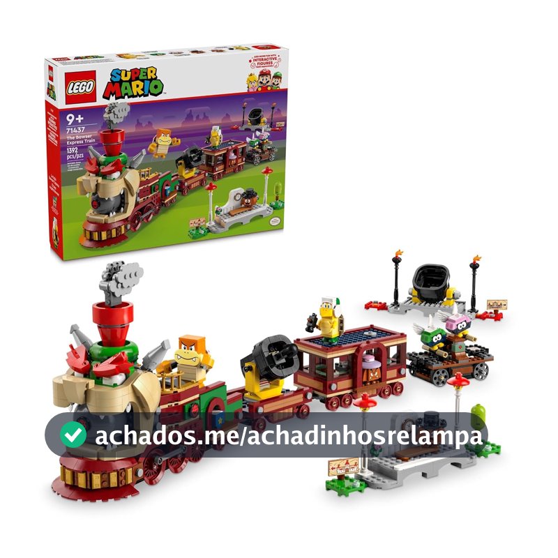 LEGO Super Mario Trem expresso do Bowser 71437 (1.392 Peças)