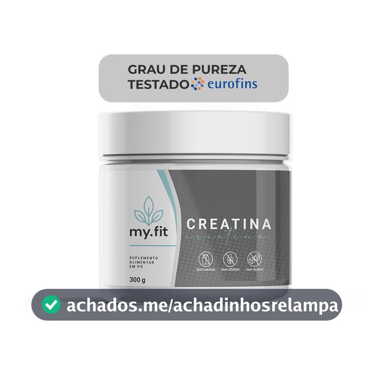 Creatina 100% Pura - Monohidratada, Laudo de Pureza Disponível - 300g - Livre de Metais Pesados