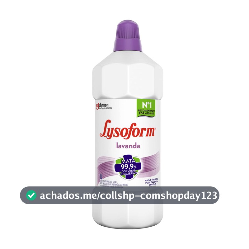 Lysoform Lavanda, Desinfetante Líquido, Limpeza Pesada e Eficiente, 1l