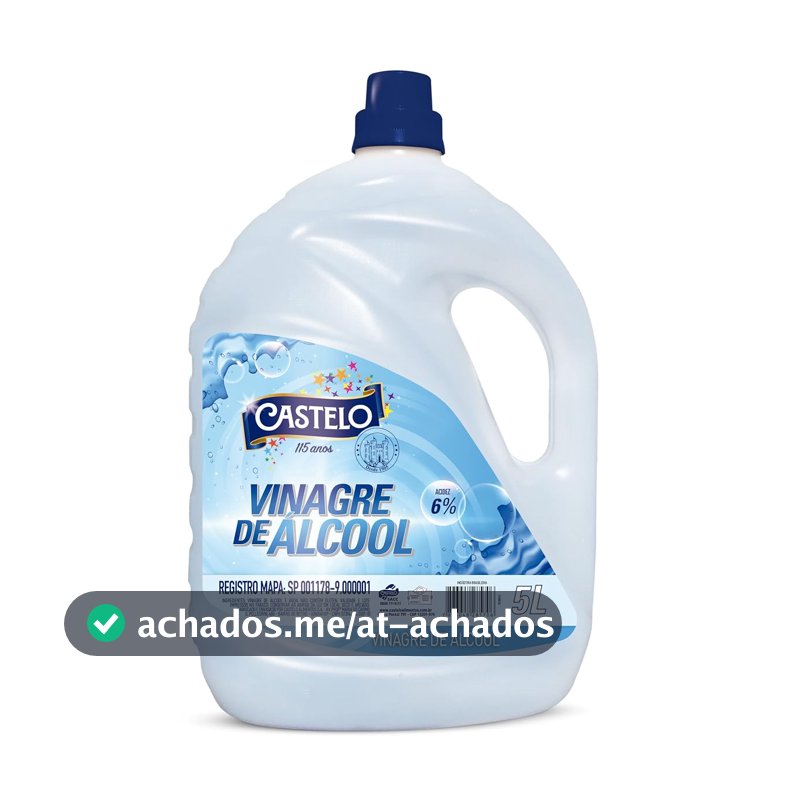 Vinagre de Álcool Concentrado 6% Castelo 5l