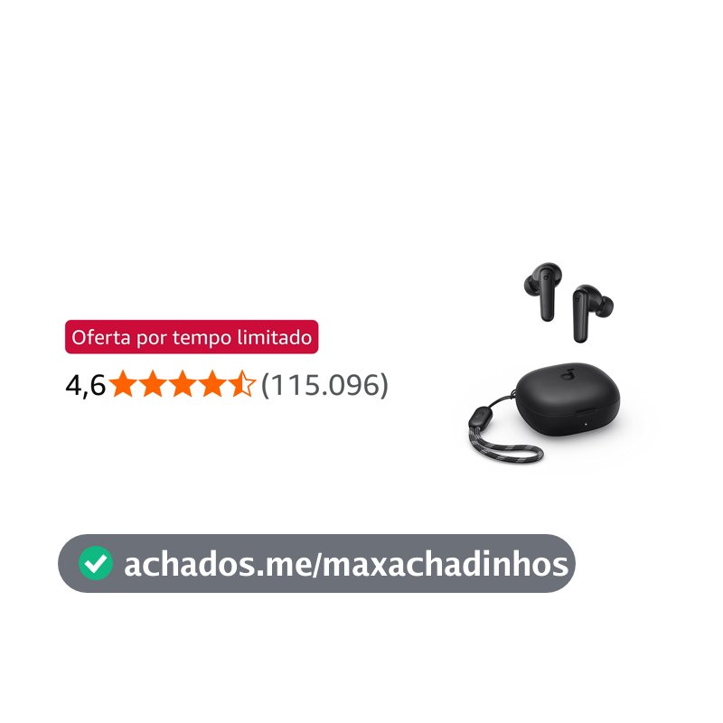 soundcore P20i da Anker, Fone de Ouvido Bluetooth 5.3 Sem Fio, 2 Mics IA