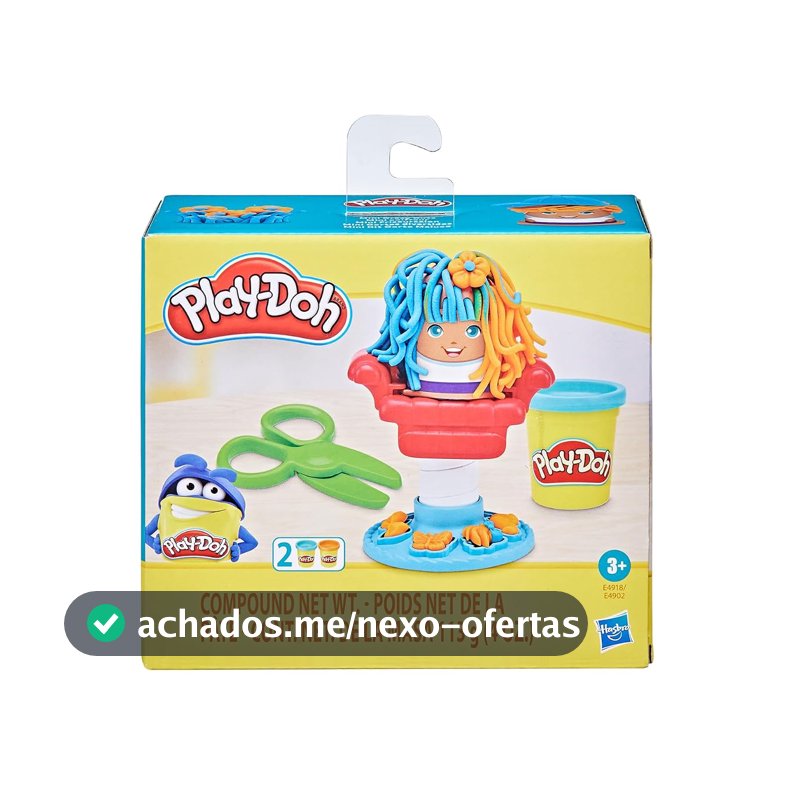 Play-Doh, Massinha de Modelar Infantil, Mini Kit Corte Maluco - Conjunto de Brinquedo com Acessórios e 2 Potes - A partir de 3 Anos