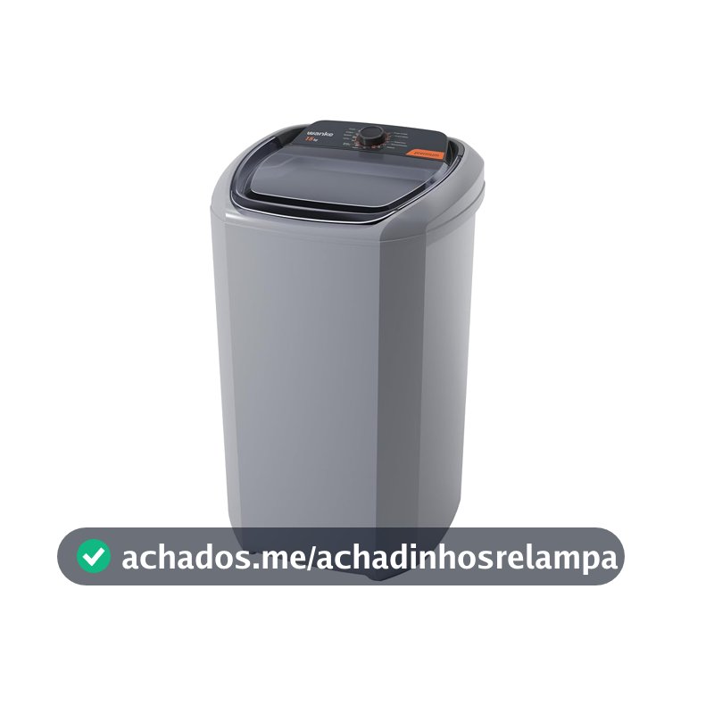 Wanke Lavadora Semiautomática Premium 15 kg Cinza 127 V