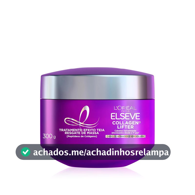 Máscara de Tratamento Elseve L'Oréal Paris Colágeno Encorpador 300g