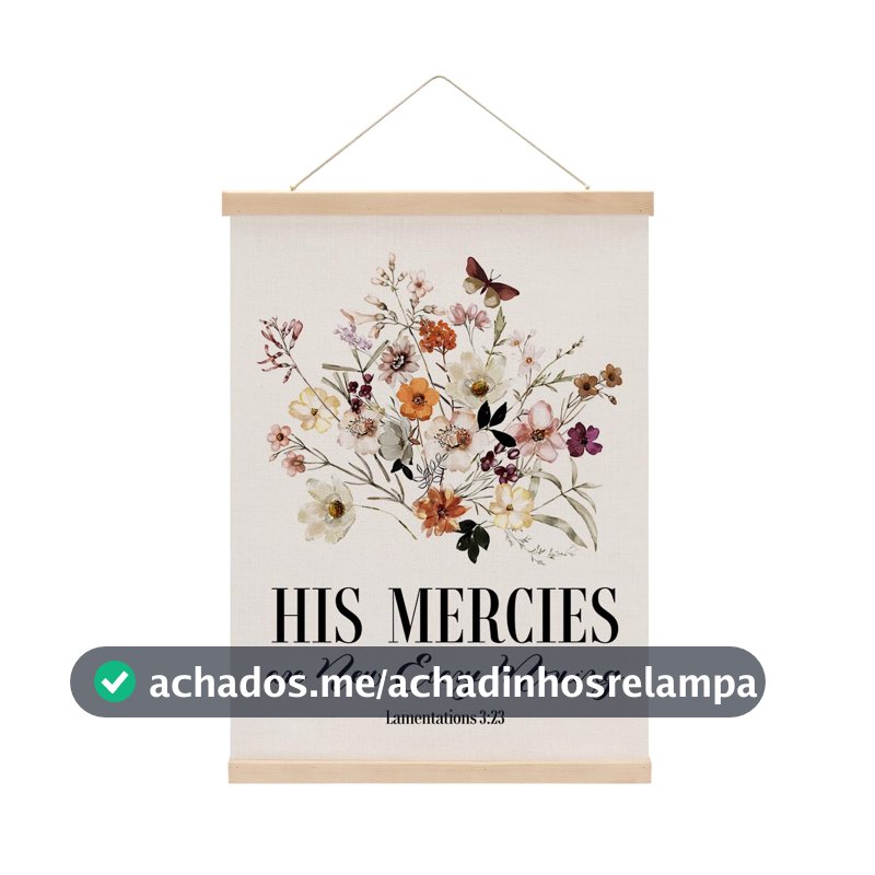 Gancho de pôster floral para decoração cristã, decoração de parede religiosa, presentes cristãos, versículo bíblico, presentes espirituais, arte de parede, faixa para pendurar na parede, casa de