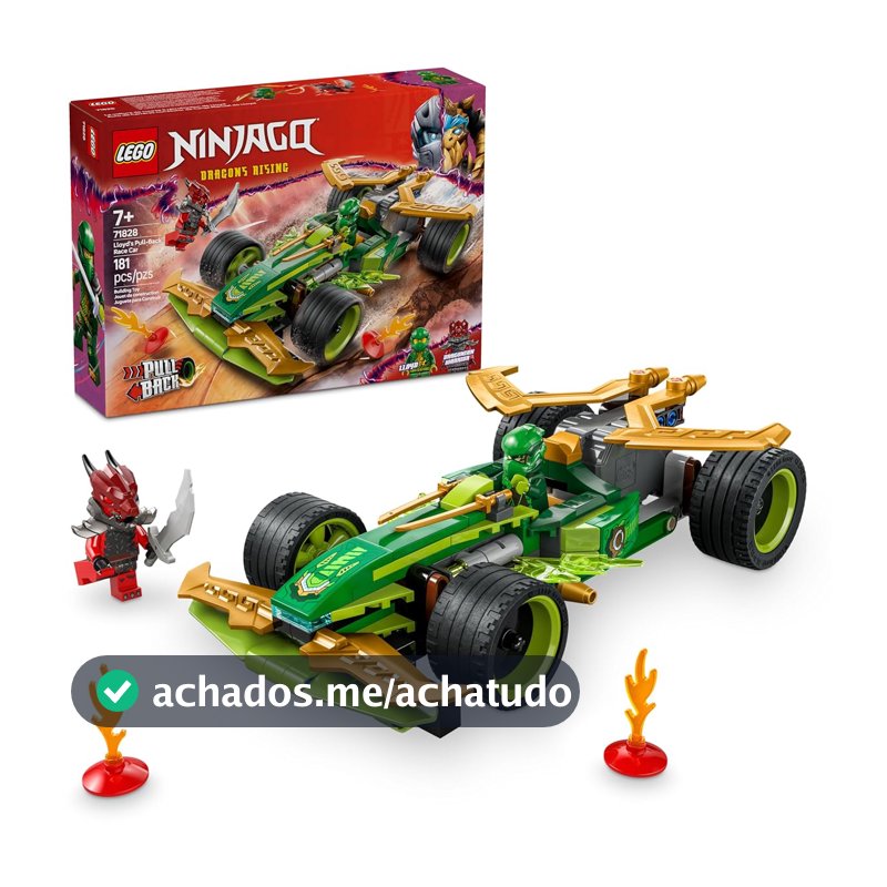 LEGO Ninjago Carro de Corrida de Puxar do Lloyd 71828 (181 Peças)