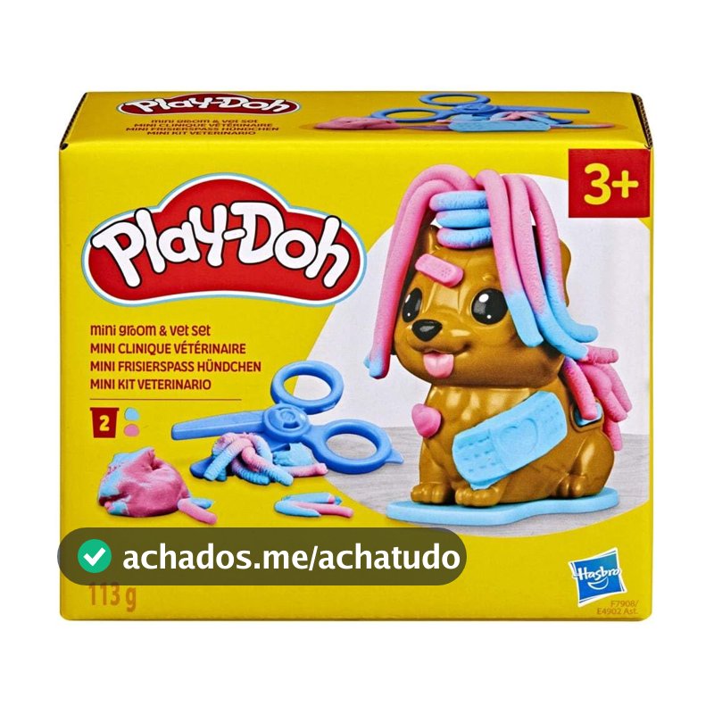 Play-Doh Mini Kit Veterinário com cão, brinquedo para crianças