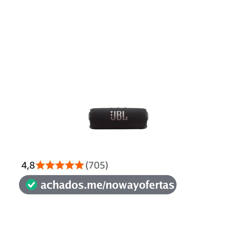 JBL, Caixa de Som, Flip 7, Bluetooth, Portátil, À Prova D'água e Poeira, Bateria de até 16h, Auracast, Som JBL Pro, AI Sound Boost, 25 W RMS - Preto