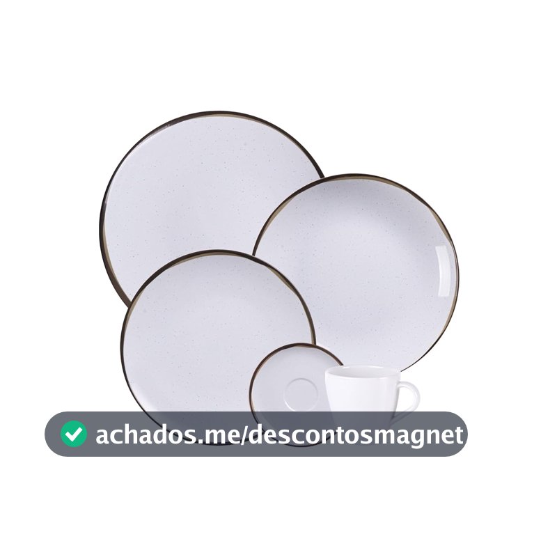 Aparelho de Jantar Tramontina Canyon em Porcelana Decorada 20 Peças