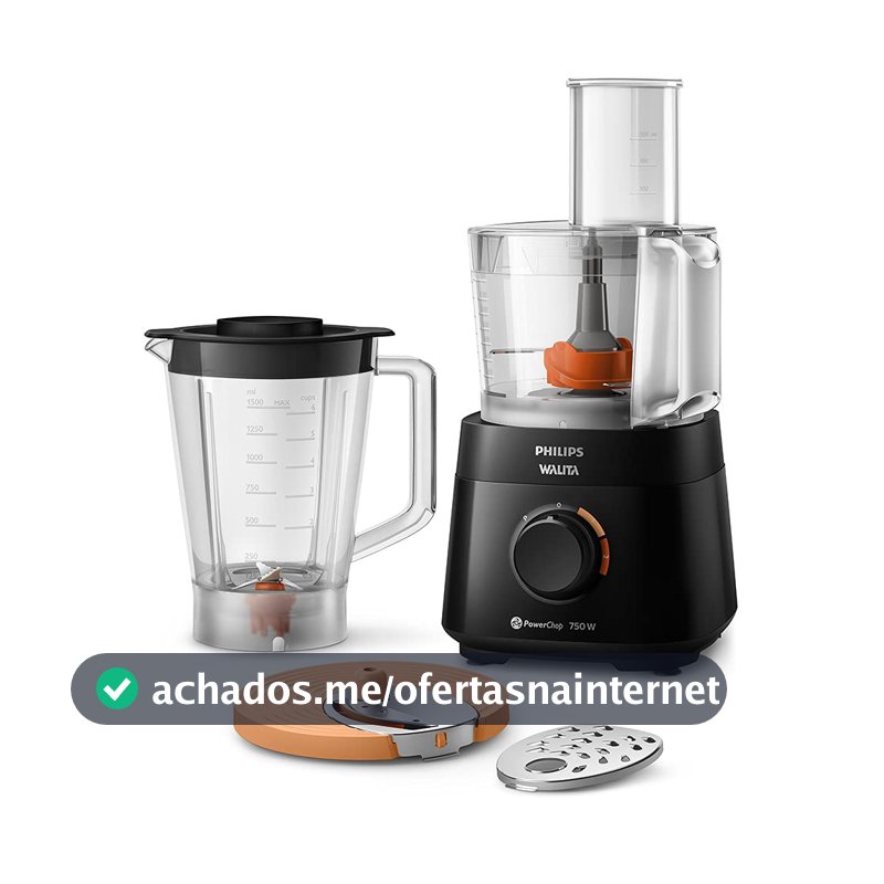 Philips Walita Multiprocessador PowerChop 750, 4 Acessórios, 750W, 110V