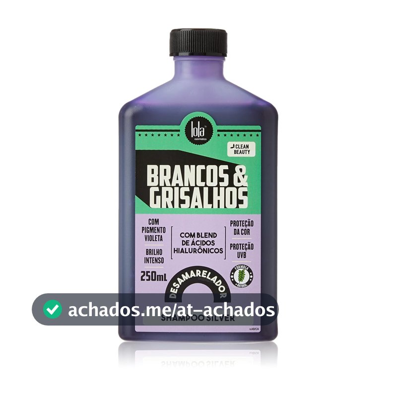 Brancos e Grisalhos Shampoo Silver 250ml , Lola Cosmetics