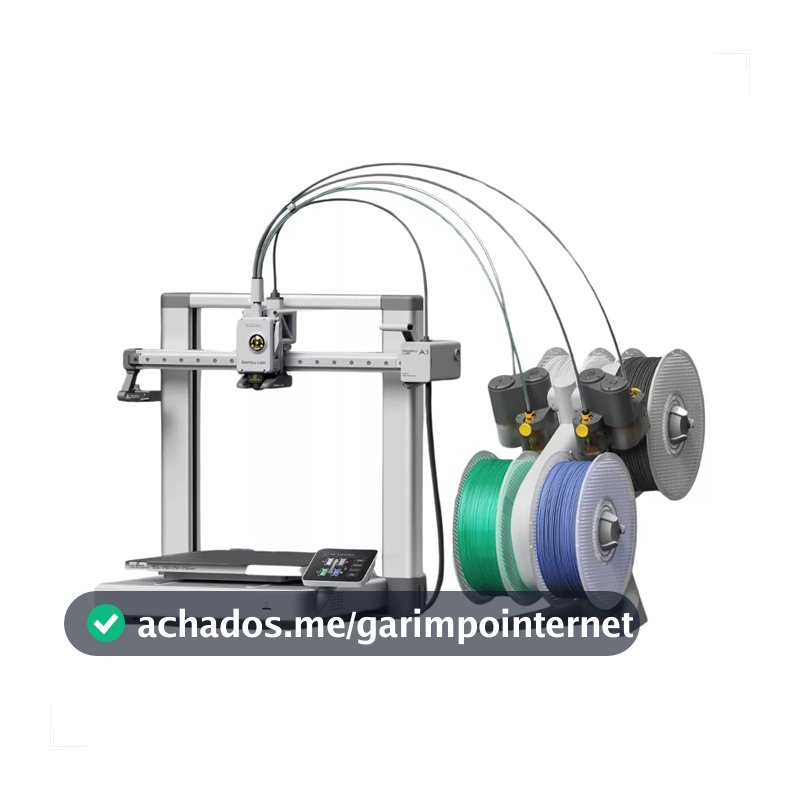 Impressora 3D Bambu Lab A1 Combo com AMS 127/220V Impressão Colorida