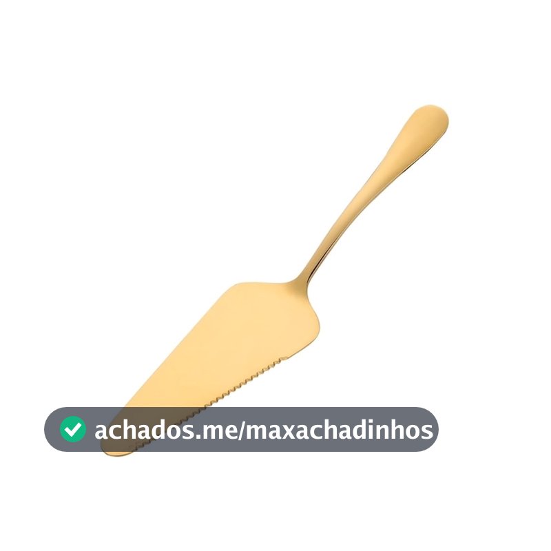 Espátula para Bolo Valentina Aço Inox Dourado Mimo Style