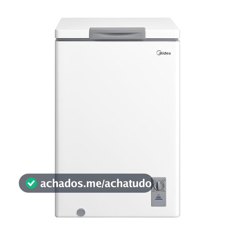 Freezer Horizontal 100L Inverter Bivolt Branco Midea