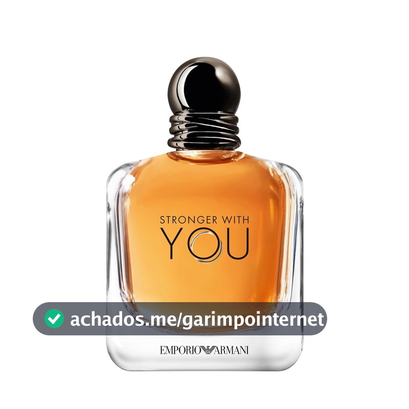 Armani Beauty, Stronger With You Eau de Toilette, Giorgio Armani Perfume Masculino, Fragrância Fougère Amadeirada com Notas Sálvia, Castanha, Baunilha e Lavanda