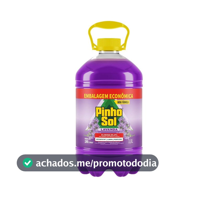 Pinho Sol Lavanda Perfumado Desinfetante, 3,8L
