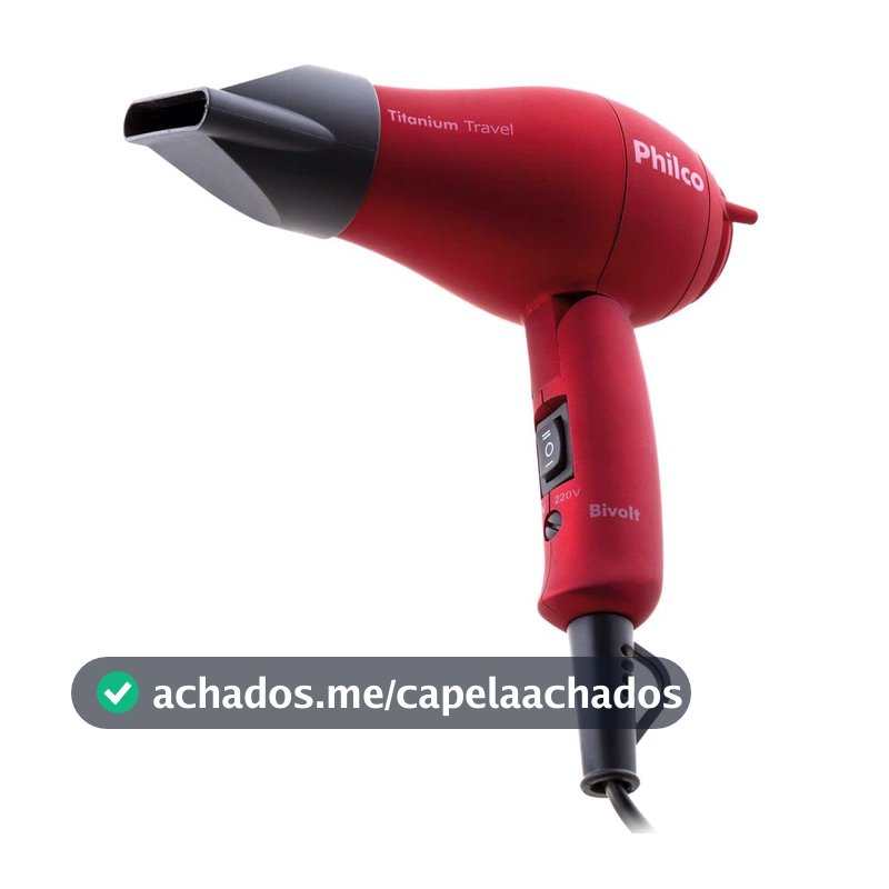 Philco Secador de Cabelos Titanium Travel Portátil