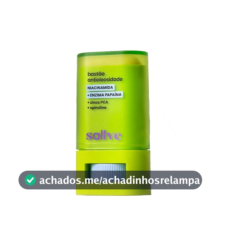 Bastão Antioleosidade Sallve, Com Niacinamida, 15g