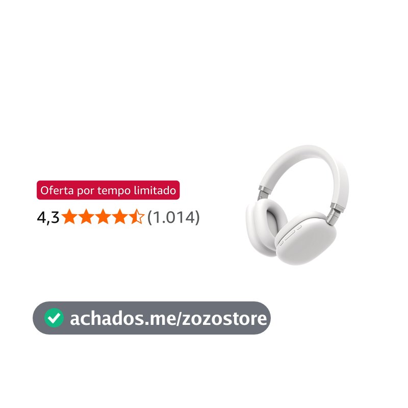 Basike Fones de Ouvido Sem Fio, Headphone Bluetooth on-ear com Microfone