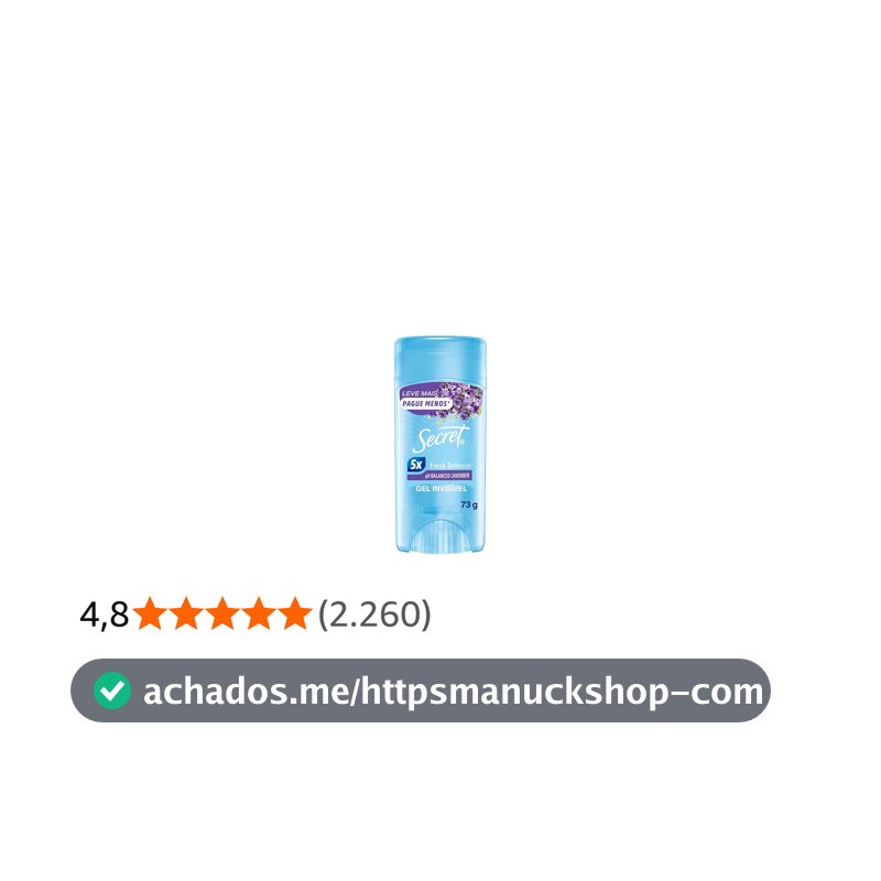 Secret Desodorante Antitranspirante em Gel Lavanda 73g