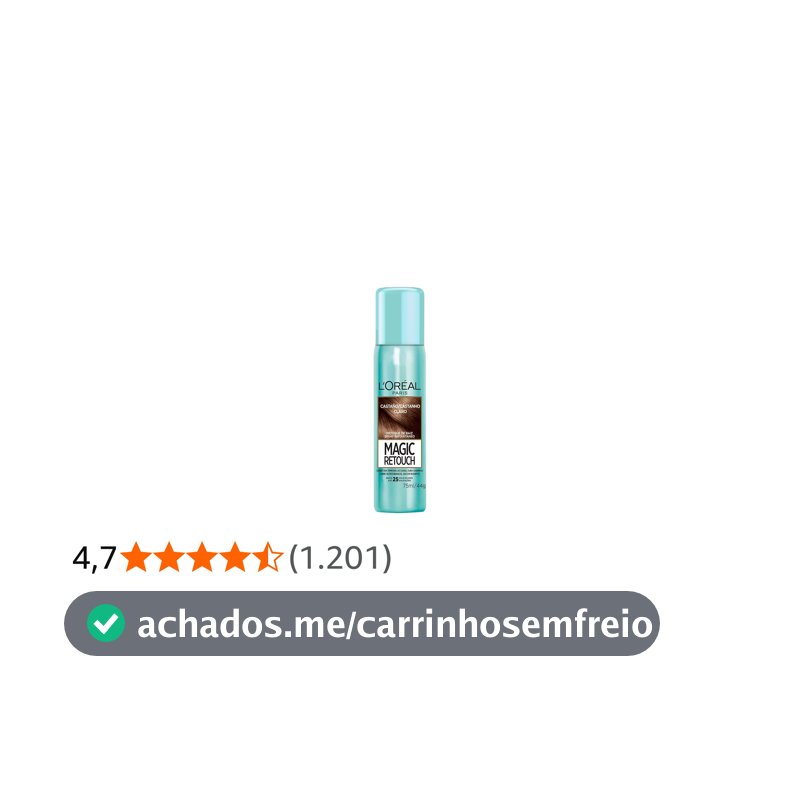 Retoque Instantâneo Magic Retouch, Castanho Claro, L'Oréal Paris