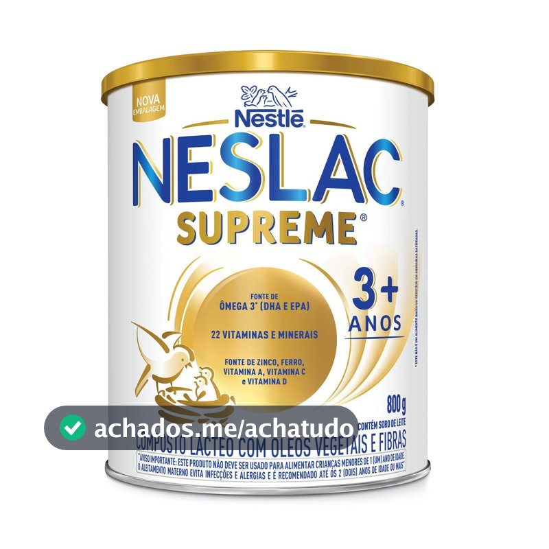 Composto Lácteo Neslac Supreme, 800g