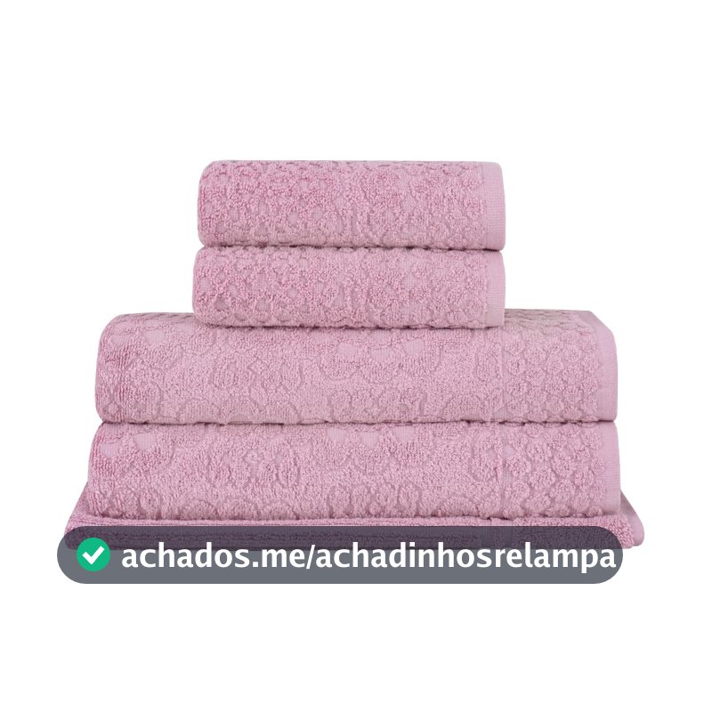Buddemeyer Jogo de Toalhas Dalia Extra Soft Banho Rosa 5 peças