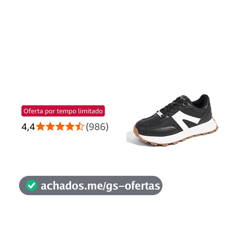 LUCKY STEP Tênis Plataforma Feminino Retrô Clássico Fashion Casual Cadarço Corrida e Caminhada