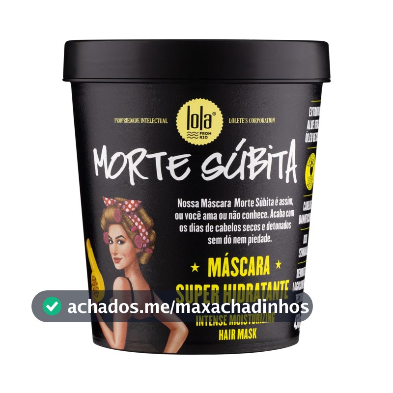 Morte Súbita Máscara Super Hidratante 450g , Lola Cosmetics