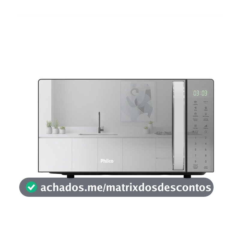 Micro-ondas Philco 20L Pintura Limpa Fácil PMO24S 127v