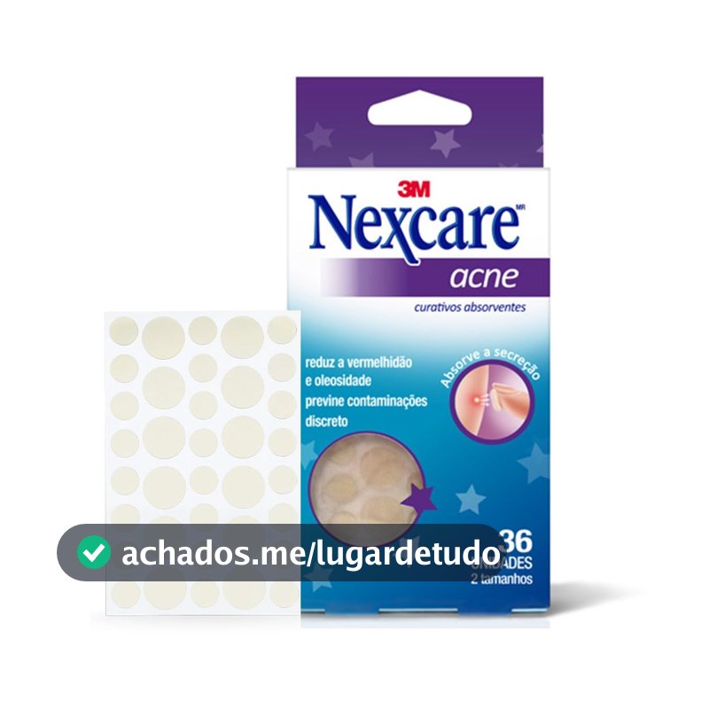 NEXCARE 3M Adesivo Hidrocoloide Transparente para Acne e Espinha 36 Un.