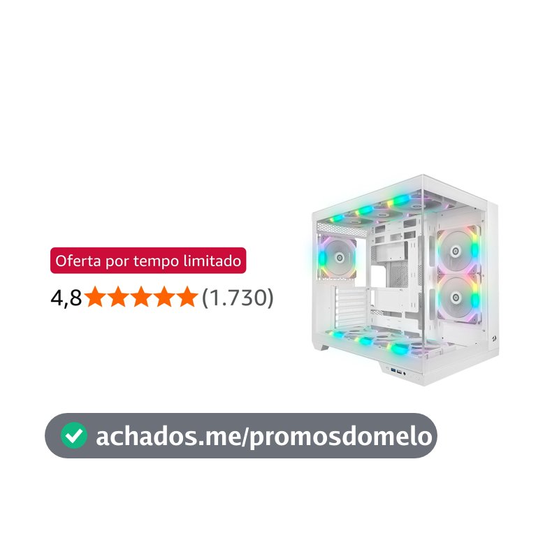 GABINETE REDRAGON WIDELOAD PRO BRANCO CA-604W-PRO