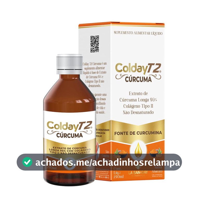 Suplemento de Cúrcuma Colday T2, 240ml