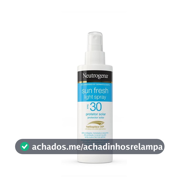 Protetor Solar Corporal em Spray Neutrogena Sun Fresh, FPS 30, 180ml