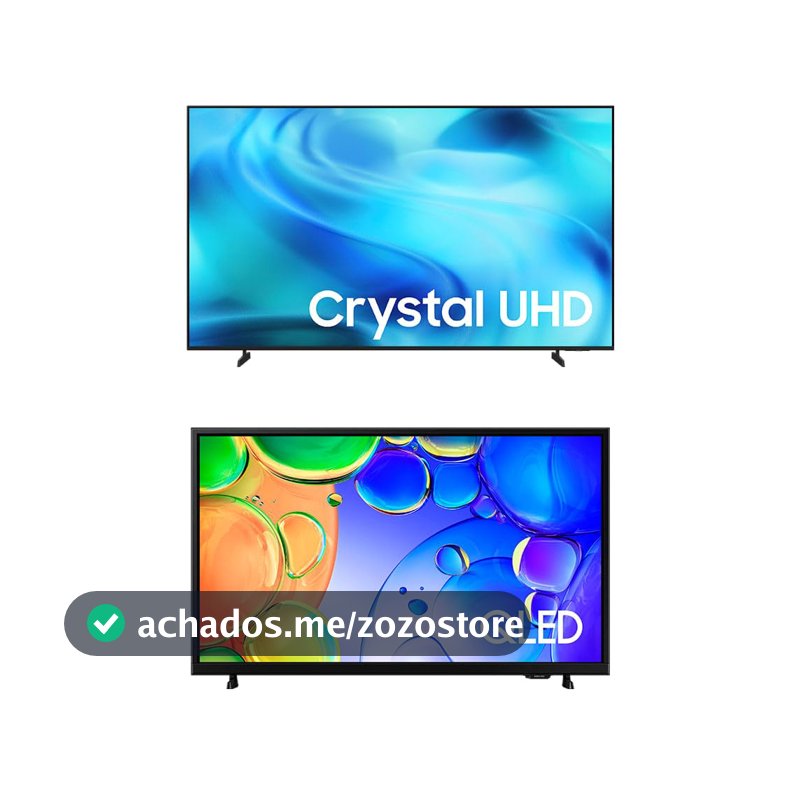 Samsung Combo Smart TV 70" Crystal UHD 4K U8000H + Samsung Smart TV 43" QLED Full HD