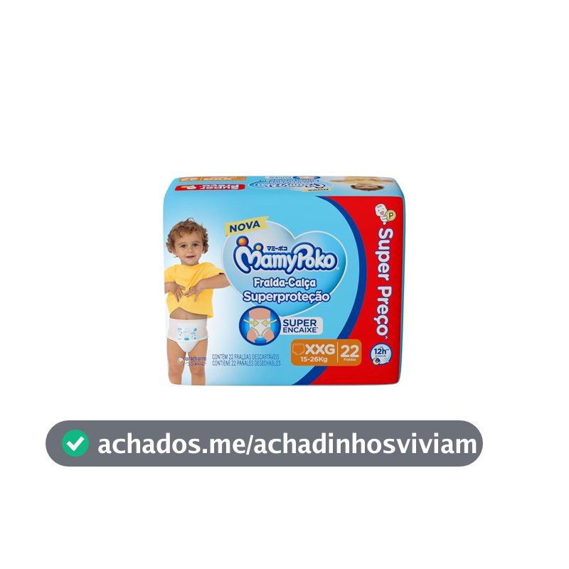 MamyPoko Fralda-Calça Superproteção XXG 22 Unidades