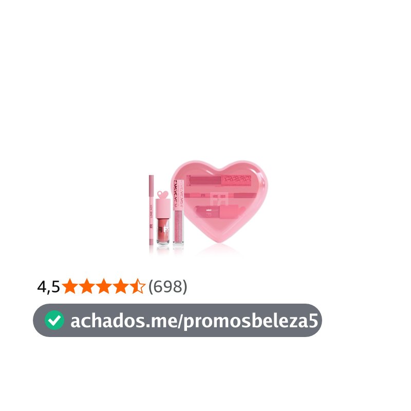KIT FRAN LOVE KIT GLOSS LABIAL E LÁPIS LABIAL BY FRANCINY EHLKE