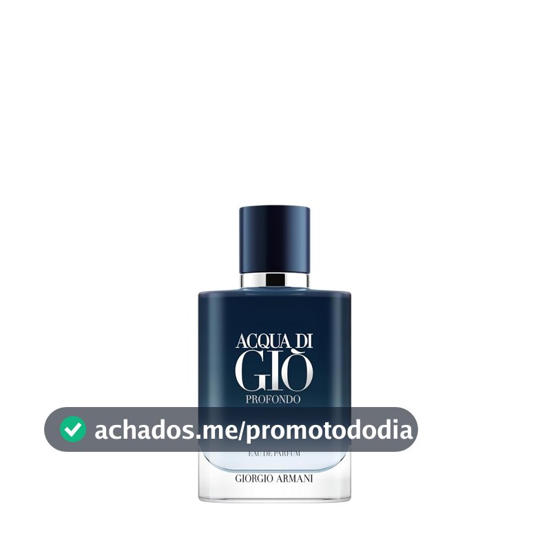 Armani Beauty, Acqua di Giò Profondo Eau de Parfum, Giorgio Armani, Perfume Masculino, Fragrância Aquática Amadeirada com Notas de Lavanda, Patchouli, Alecrim e Mandarina Verde