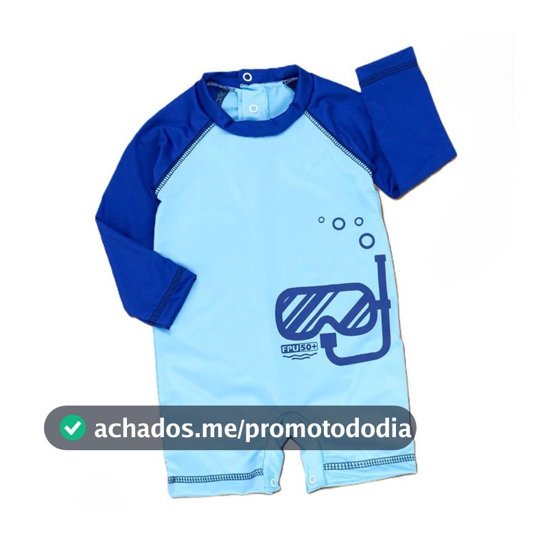 Macacão Bebê UV50+ Era Uma Vez – Proteção Solar, Conforto e Estilo para Praia e Campo