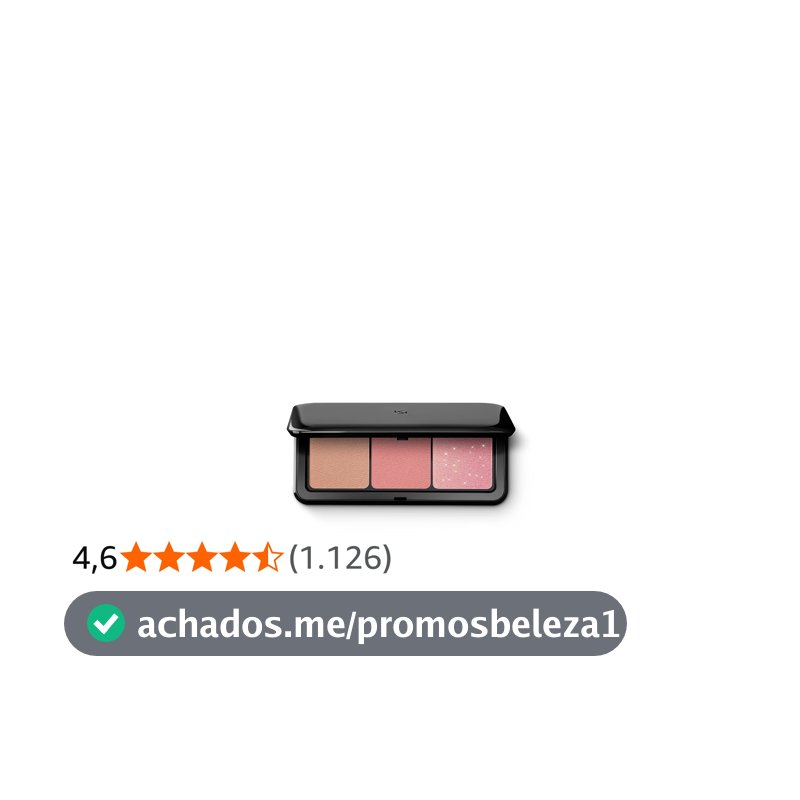 KIKO MILANO, Multi Finish Trio Blush & Bronzer Palette, Paleta Compacta 2 em 1, Cor