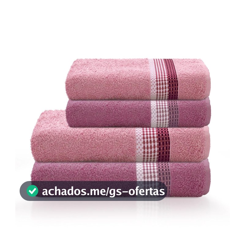 Jogo de Banho 4 peças Venus Select 340g/m² com fio Open end Camesa