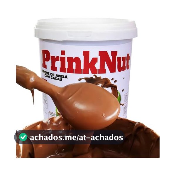 Creme de Avelã com Cacau PrinkNut 1kg - Delicioso e Cremoso, Chocolate Perfeito para Pães, Bolos e Sobremesas