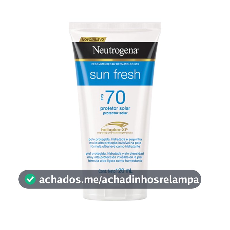 Protetor Solar Corporal em Loção Neutrogena Sun Fresh, FPS 70, 120ml