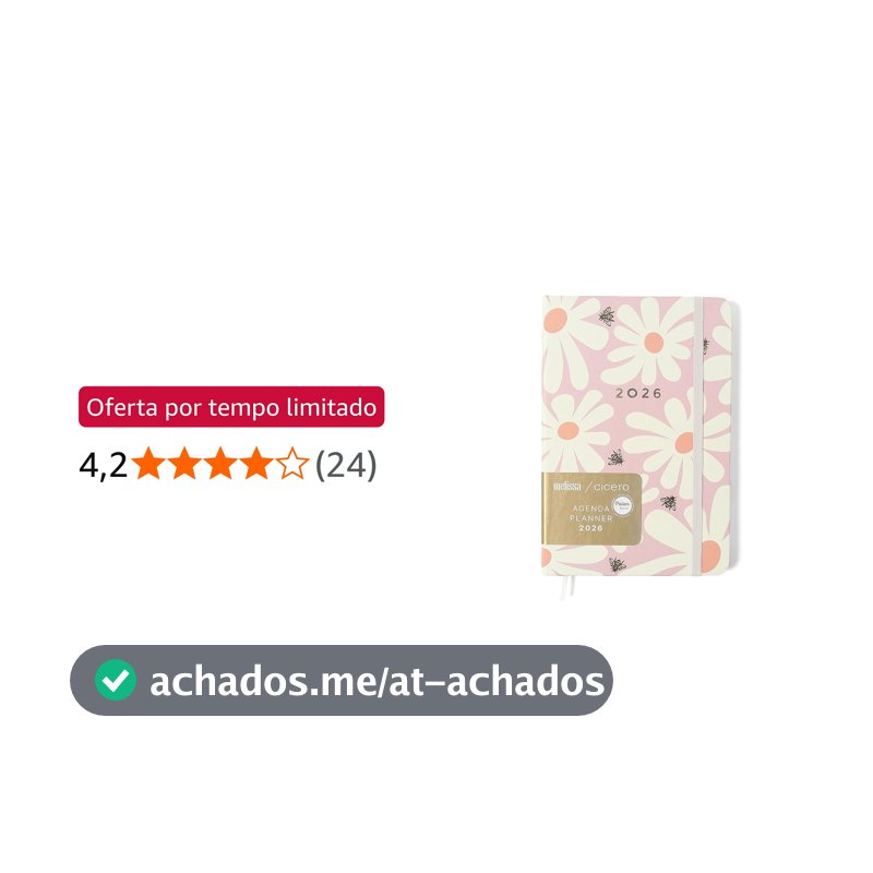 AGENDA PLANNER CICEROS 2026 MELISSA SEMANAL 14X21 PINK BLOOMY