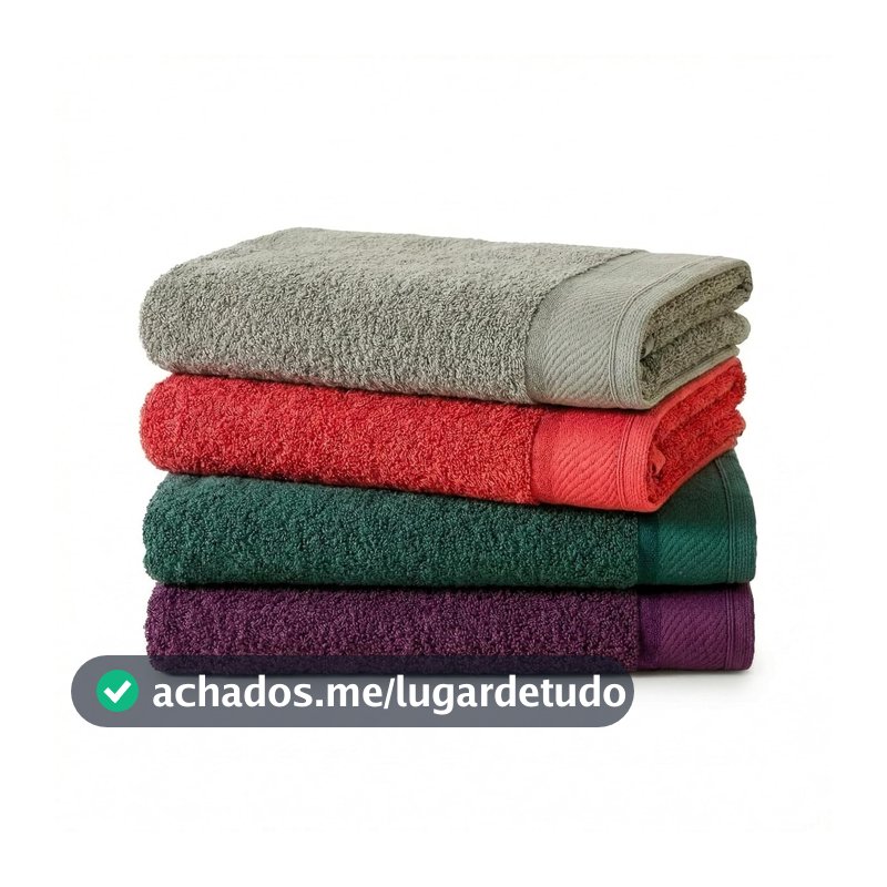 4 Toalhas De Banho Gigante Gramatura 500 G/m² Grossa Felpuda Eleganz (Multicolorido)